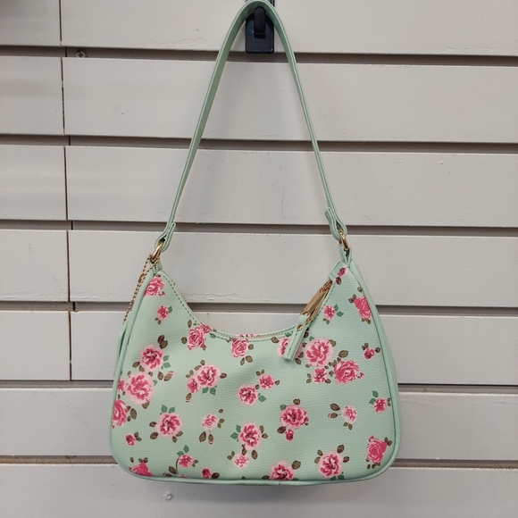 Claire's Shoulder Leather Bag - Lime Green - Picture 3 of 10